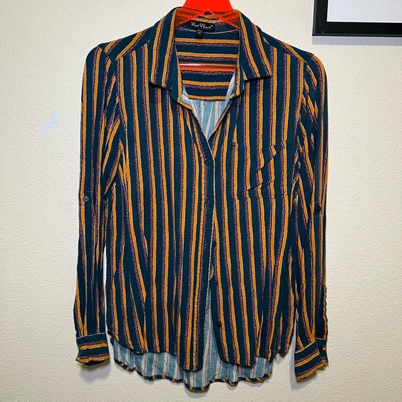 Velvet Heart Multicolor Striped Shirt size xl - Picture 1 of 4